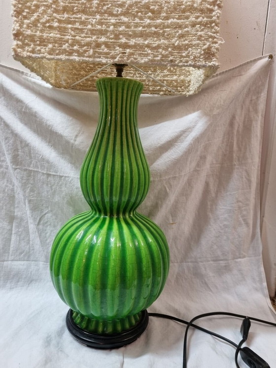 Image 1 of Vintage Emaille-Keramiklampe von 1970