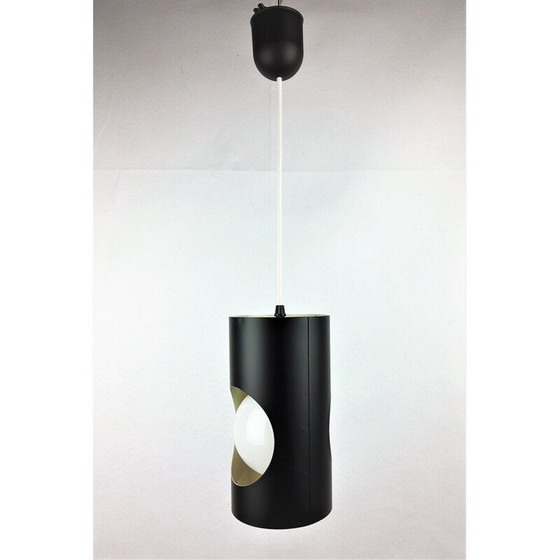 Image 1 of Schwarze Metall-Hängelampe, 1960