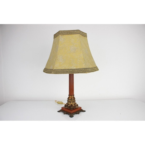 Image 1 of Mid Century polierte Tischlampe, Polen 1960er Jahre