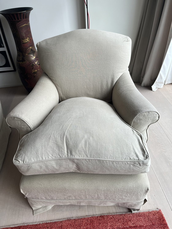 Image 1 of 2x Howard by Axel Vervoordt Sofa mit Fußhocker