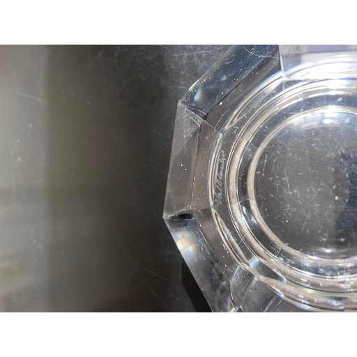 Paar alte Kristall-Aschenbecher für Val Saint Lambert, 1970