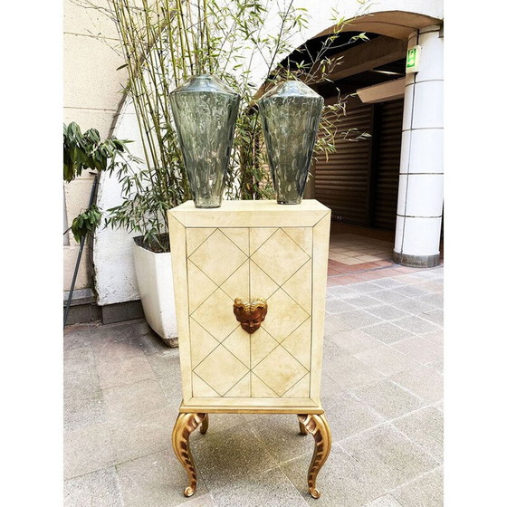 Image 1 of Paar Vasen aus rauchgrauem Muranoglas von Renzo Stellon by Salvatia murano, 2009