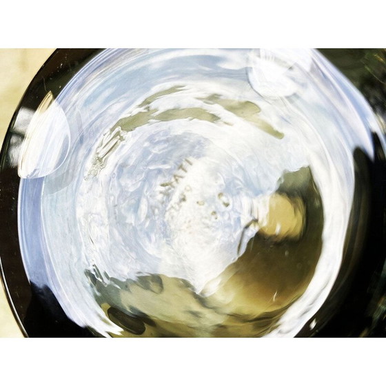 Image 1 of Paar Vasen aus rauchgrauem Muranoglas von Renzo Stellon by Salvatia murano, 2009