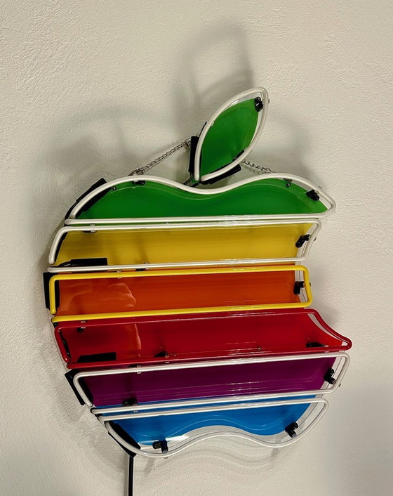 Image 1 of Apfel - Neonleuchttafel - Geblasenes Glas - Design