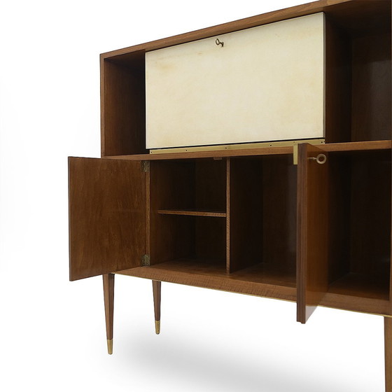 Image 1 of Sideboard mit Barschrank, 1950er Jahre