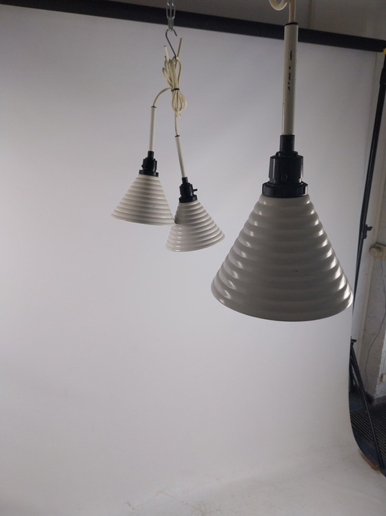 Image 1 of 3 X Vintage Ikea Pendelleuchten 1980'S Färgstark.