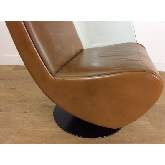 Image 1 of Vintage-Drehstuhl aus Glas, 1970