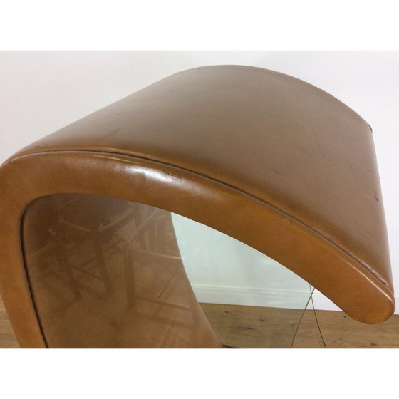 Image 1 of Vintage-Drehstuhl aus Glas, 1970