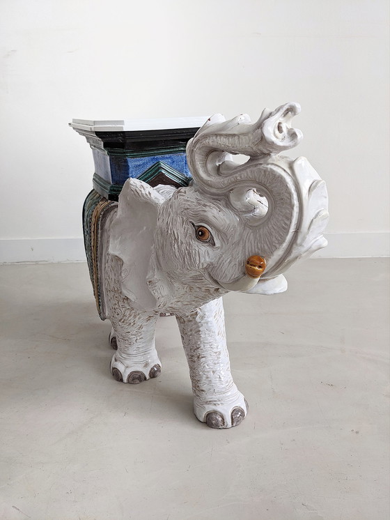 Image 1 of Vintage Elefant Beistelltisch