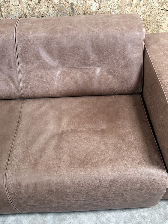 Image 1 of Molinari Leder 2 1/2-Sitzer Sofa.