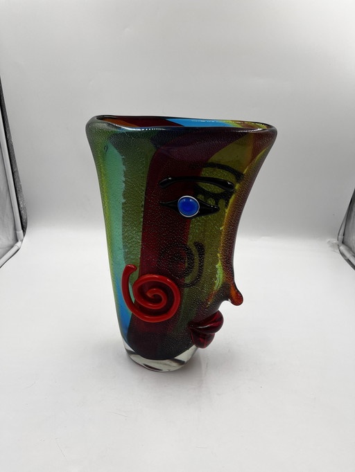 Vase Gesicht Von Murano