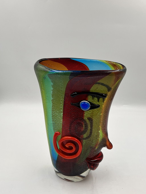 Vase Gesicht Von Murano