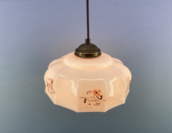 Image 1 of Art Deco Pendelleuchte Rosa