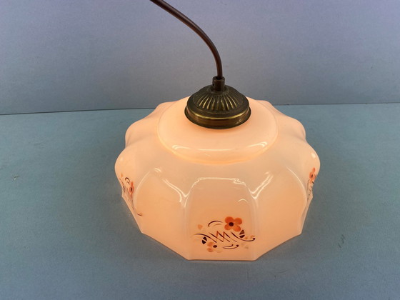 Image 1 of Art Deco Pendelleuchte Rosa