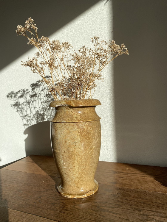 Image 1 of Vase aus glasiertem Stein