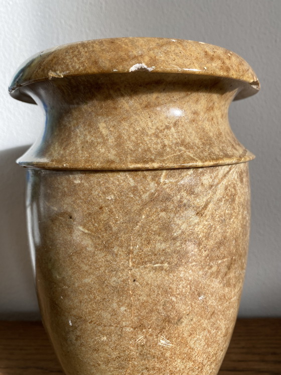 Image 1 of Vase aus glasiertem Stein