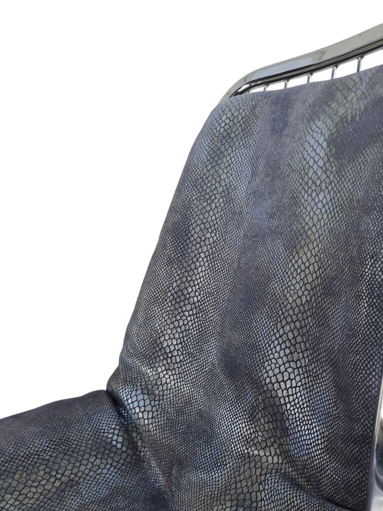 Image 1 of 4 X Gastone Rinaldi Stil verchromt röhrenförmigen High-End-italienischen Esszimmerstühle