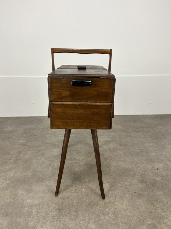 Image 1 of Arbeiterinnen-Kompass Holz 60er Jahre, Möbel von Näherin