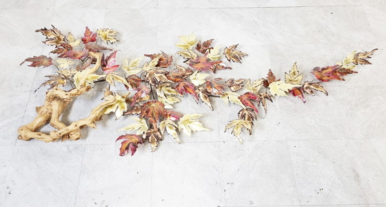 Image 1 of Wandmontierte Blattmetallskulptur, 1970er Jahre