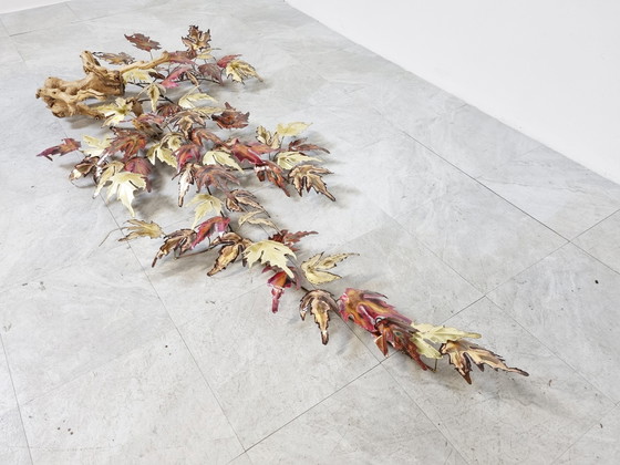 Image 1 of Wandmontierte Blattmetallskulptur, 1970er Jahre