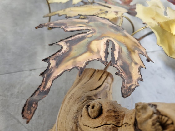 Image 1 of Wandmontierte Blattmetallskulptur, 1970er Jahre