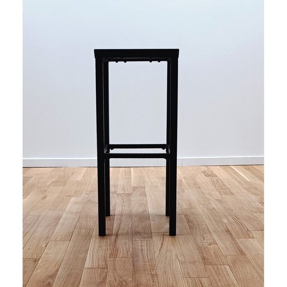 Image 1 of Hoher Barhocker aus schwarzem Metall im Vintage-Stil