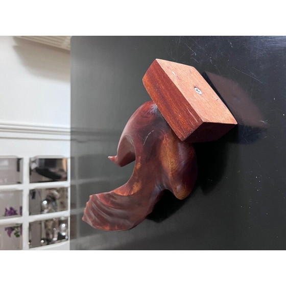 Image 1 of Skandinavische Vintage-Vogelskulptur aus Teakholz, 1960