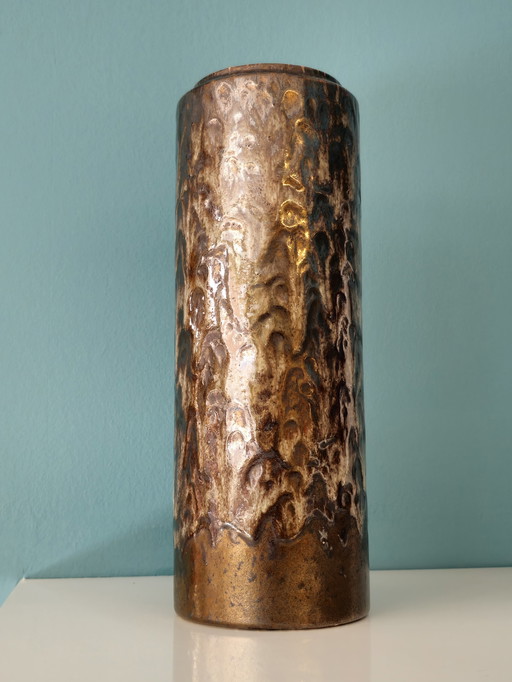 Vintage Scheurich West Deutschland Vase Vase Braun