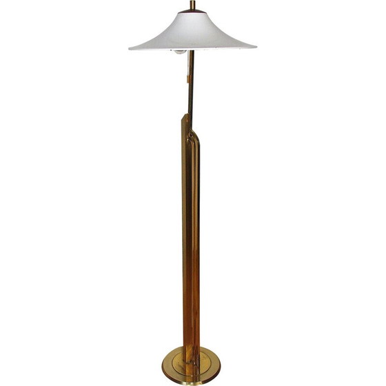 Image 1 of Art deco Stehlampe aus Messing und Metall, 1960er Jahre
