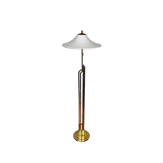 Image 1 of Art deco Stehlampe aus Messing und Metall, 1960er Jahre