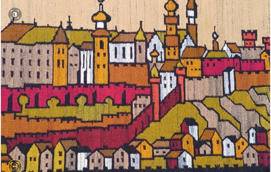 Image 1 of Zweiseitiger polnischer Kelim-Teppich "Krakau"