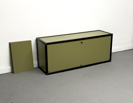 Image 1 of 1/2 Flötotto System Regal Schwarz Grün Schrank Shelf Cabinet 1970