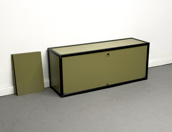 Image 1 of 1/2 Flötotto System Regal Schwarz Grün Schrank Shelf Cabinet 1970