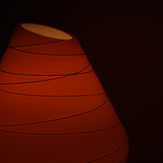 Image 1 of Vintage Tischlampe aus Glas