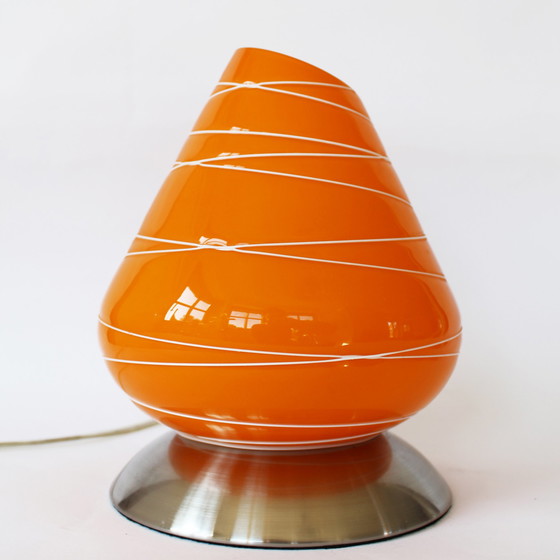 Image 1 of Vintage Tischlampe aus Glas