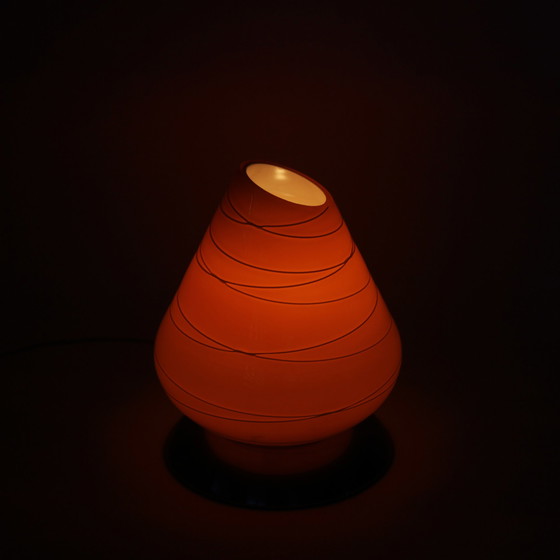 Image 1 of Vintage Tischlampe aus Glas