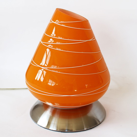 Image 1 of Vintage Tischlampe aus Glas