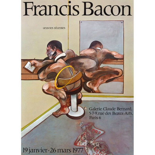 Vintage-Plakat von Francis Bacon, 1977