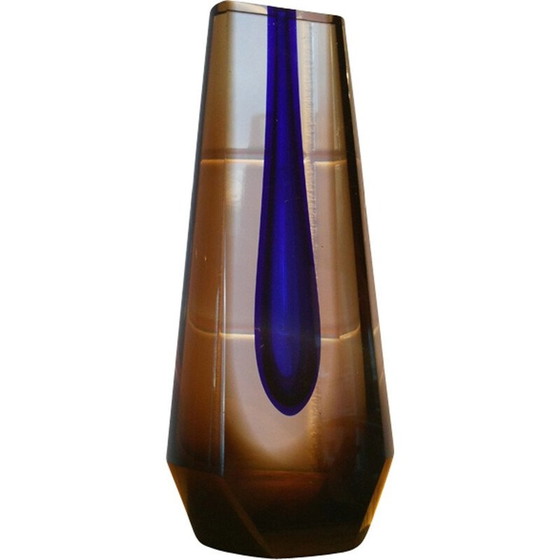 Image 1 of Vintage-Vase aus Glas von Pavel Hlava - 1970er Jahre