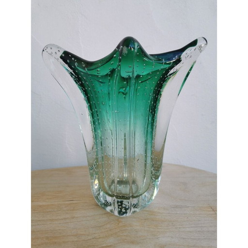 Vase aus Muranoglas, Italien 1970