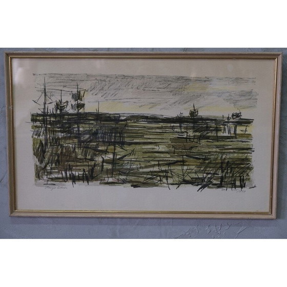 Image 1 of Alte Lithographie von Bengt Olson, Schweden 1960