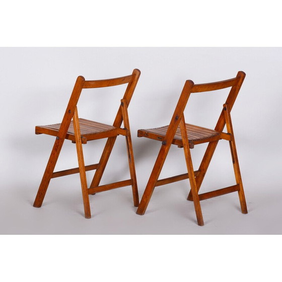 Image 1 of Paar Esszimmerstühle aus Buchenholz, Mid Century, 1950er Jahre