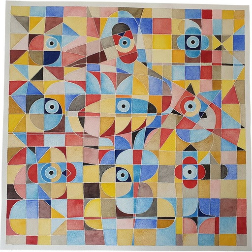 Klassisches Aquarell auf Papier n 394 von Jérémie Iordanoff, 2007