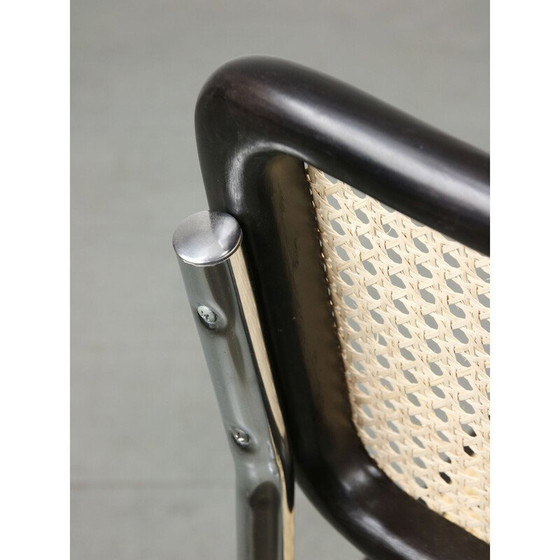 Image 1 of Vintage Cesca B32 Stuhl in schwarz von Marcel Breuer, 1980er Jahre