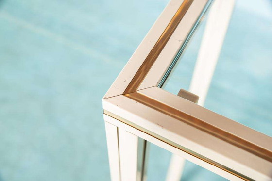 Image 1 of Set von minimalistischen Säulen Pierre Vandell, postmoderner Kunststand