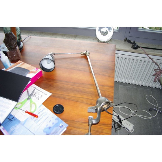 Image 1 of Vintage Nussbaum Schweizer Patella Architekt Lampe Schweizer 1950