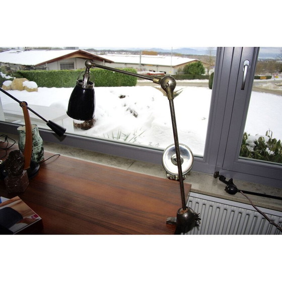 Image 1 of Vintage Nussbaum Schweizer Patella Architekt Lampe Schweizer 1950