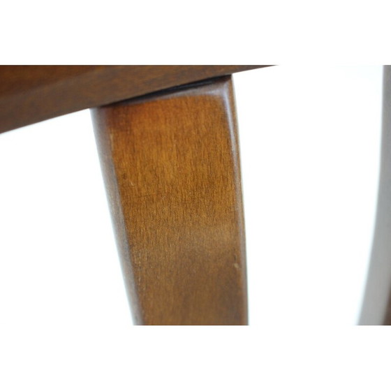 Image 1 of Vintage-Stühle mit weißem, gekräuseltem Stoff von Ton, Tschechoslowakei 1980