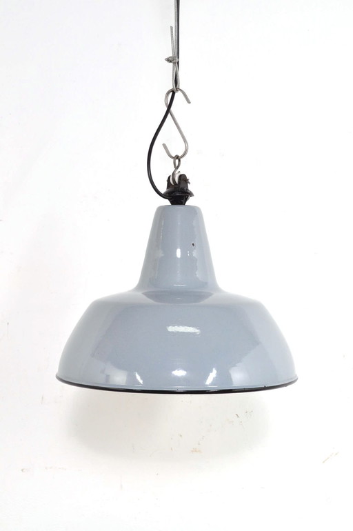 Vintage-Emaille-Lampe