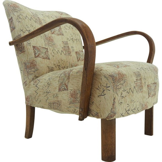 Image 1 of Art Deco Vintage Sessel, Tschechoslowakei 1940er Jahre